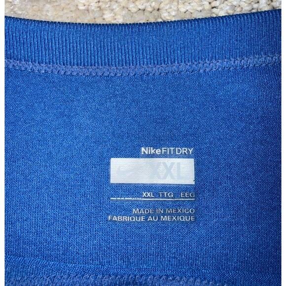 Nike Dri-FIT T-Shirt Men’s XXL Royal Blue Athletic Performance Running Training - Picture 3 of 6